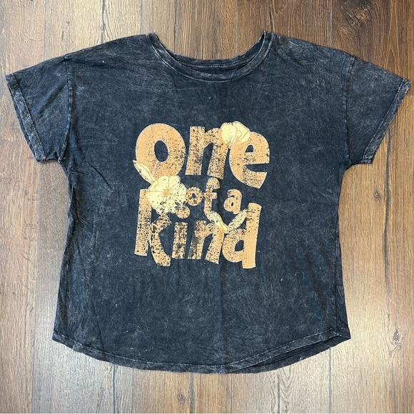 Vintage canvas one of a kind black vintage wash graphic tee SZ SM - Picture 3 of 4